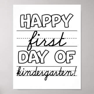 Der glückliche erste Kindergartentag Kinder Ck zur Poster