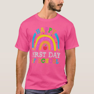 Der glückliche erste Schullehrer kehrte zurück nac T-Shirt