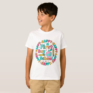 Der glückliche erste Schultag T-Shirt