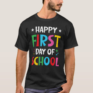 Der glückliche erste Schultag - Willkommen zurück T-Shirt