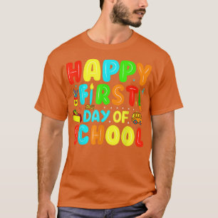 Der glückliche erste Schultag zurück zur Schule T-Shirt