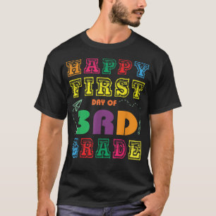 Der glückliche erste Tag der dritten Klasse zurück T-Shirt