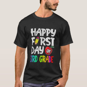 Der glückliche erste Tag der dritten Klasse zurück T-Shirt