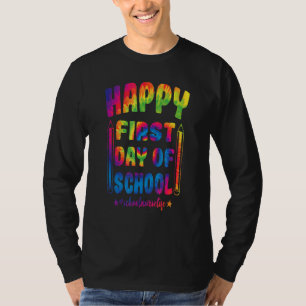 Der glückliche erste Tag der Krankenversicherung i T-Shirt