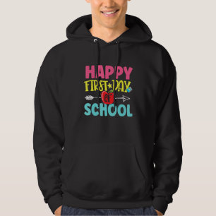 Der glückliche erste Tag der Lehrer Schüler Kinder Hoodie