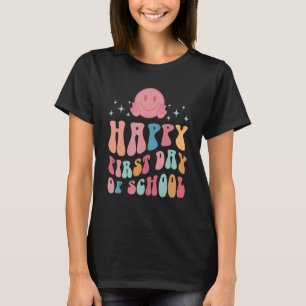 Der glückliche erste Tag der Schule Groovy Smile G T-Shirt