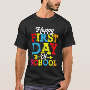 Der glückliche erste Tag der Schule - Willkommen z T-Shirt