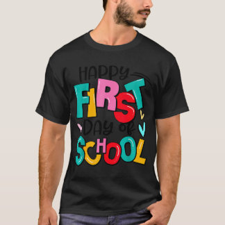 Der glückliche erste Tag der Schullehrer Kinder Ju T-Shirt