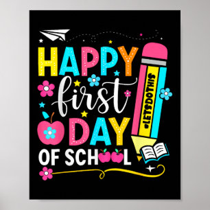 Der glückliche erste Tag der Schulschulpädagogik K Poster