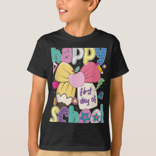 Der glückliche erste Tag der Schulschulpädagogik K T-Shirt