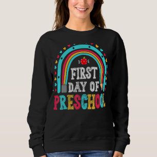 Der glückliche erste Tag der Vorschule Kinder zurü Sweatshirt
