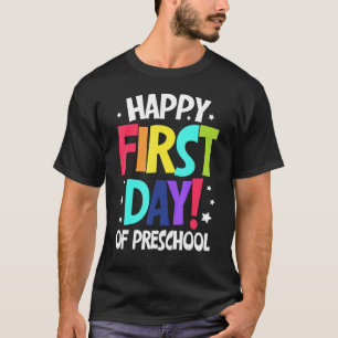 Der glückliche erste Tag der Vorschulkinder zurück T-Shirt