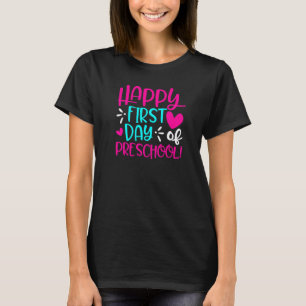 Der glückliche erste Tag der Vorschulspass-Vorschu T-Shirt