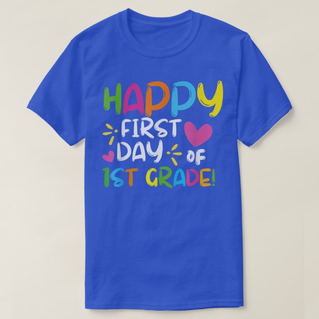 Der glückliche erste Tag des 1. T-Shirt (Design vorne)