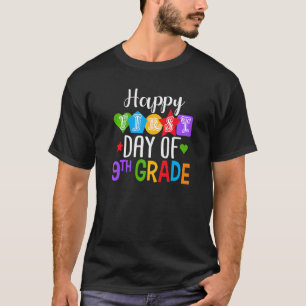 Der glückliche erste Tag des 9. Schullehrers zurüc T-Shirt