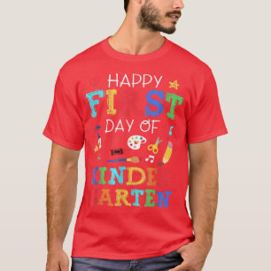 Der glückliche erste Tag des Kindergartenlehrers z T-Shirt