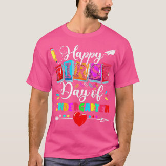 Der glückliche erste Tag des Kindergartenlehrers z T-Shirt
