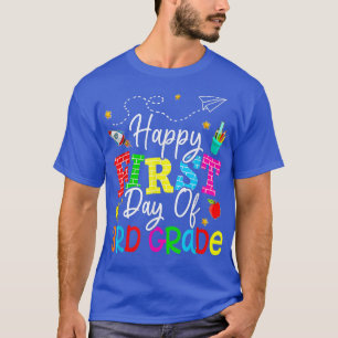 Der glückliche erste Tag des Lehrers der dritten K T-Shirt