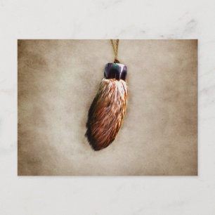 Der glückliche Fuß Kaninchens Browns Postkarte