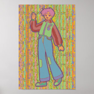 Der glückliche Junge Poster