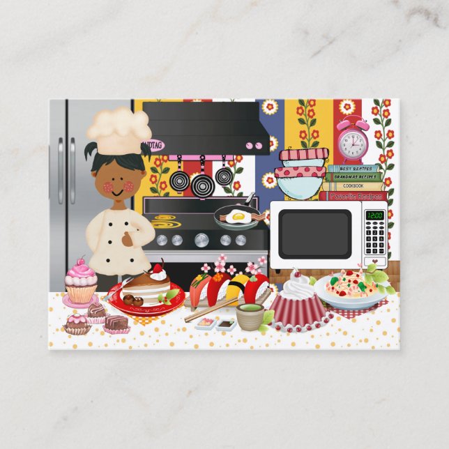 Der glückliche Koch / Caterer - SRF Visitenkarte (Vorderseite)