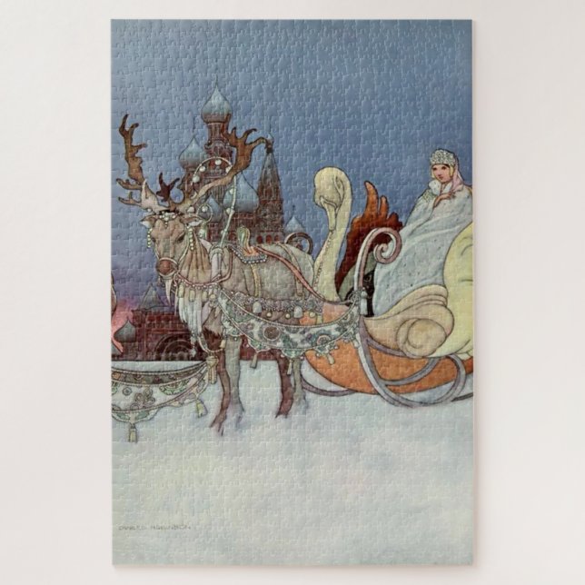 "Der glückliche Prinz von Charles Robinson aus Rus Puzzle (Vertikal)