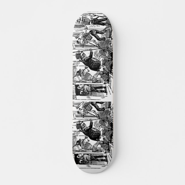 "Der glückliche Straßen-Reiniger Calaveras " Skateboard (Vorne)