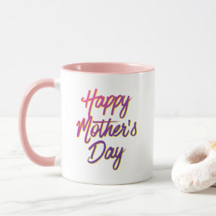 Der glückliche Tag der Mutter auf der zwei Tasse