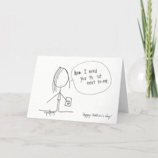 Der glückliche Tag der Mutter Feiertagskarte