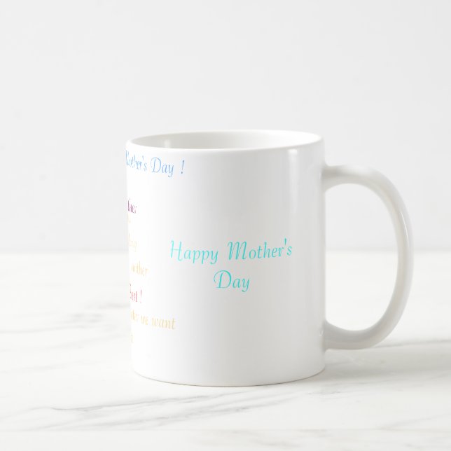 Der glückliche Tag der Mutter, Kaffeetasse (Rechts)