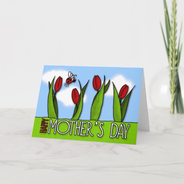 Der glückliche Tag der Mutter Karte (Vorderseite)