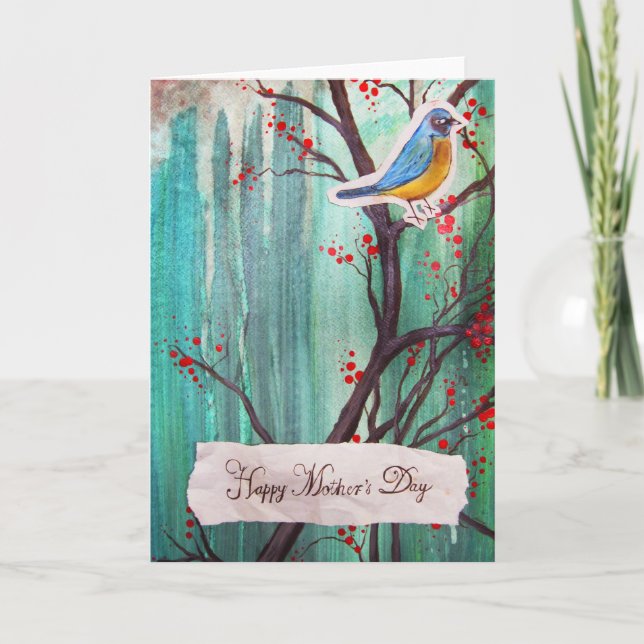 Der glückliche Tag der Mutter Karte (Vorderseite)