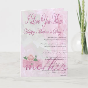 Der glückliche Tag der Mutter von der Tochter Karte