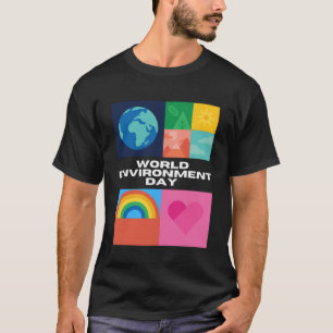 Der glückliche Tag der Umwelt unser Planet T-Shirt