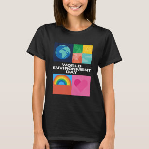 Der glückliche Tag der Umwelt unser Planet T-Shirt