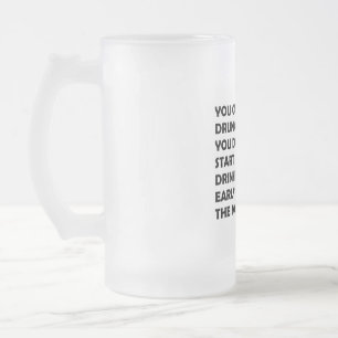 Der glückliche Trinker Mattglas Bierglas
