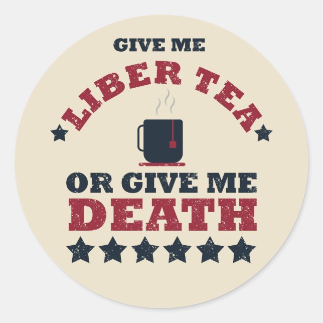 Der glückliche Unabhängigkeitstag am 4. Juli Runder Aufkleber (Vorderseite)