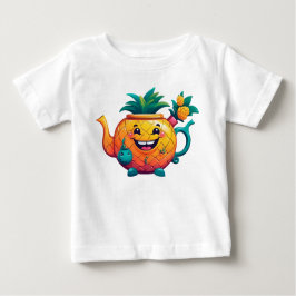 Der glückliche und wohlhabende Ananas-Teekessel Baby T-shirt