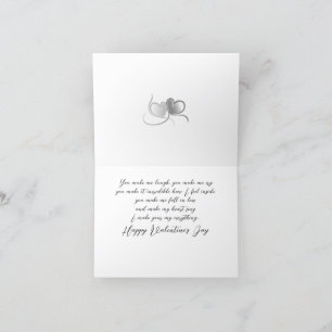 Der glückliche Valentinstag lässt mich in die Lieb Feiertagskarte