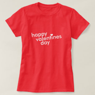 Der glückliche Valentinstag   Liebe Herz Modern St T-Shirt