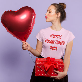 Der glückliche Valentinstag mit den Herzen der Fra T-Shirt