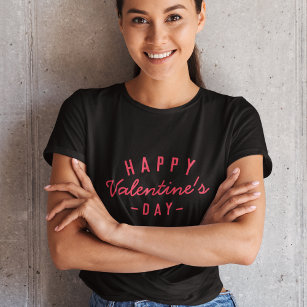 Der glückliche Valentinstag   Modernes Trendy Styl T-Shirt