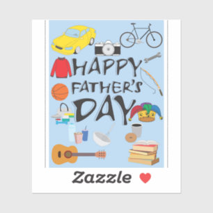 Der glückliche Vatertag Aufkleber