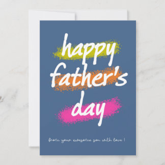 Der glückliche Vatertag Dankeskarte