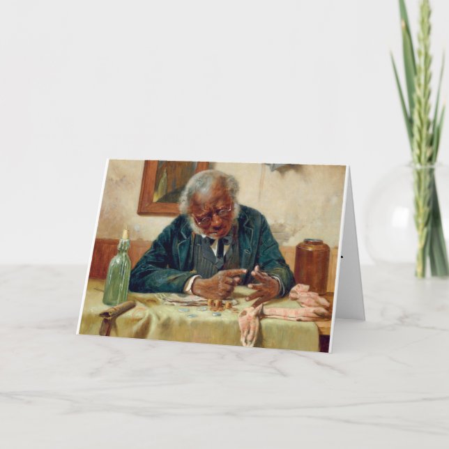 Der glückliche Vatertag - das richtige Gleichgewic Karte (Vorderseite)