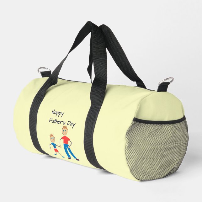 Der glückliche Vatertag Duffle Bag (Rechte Ecke)
