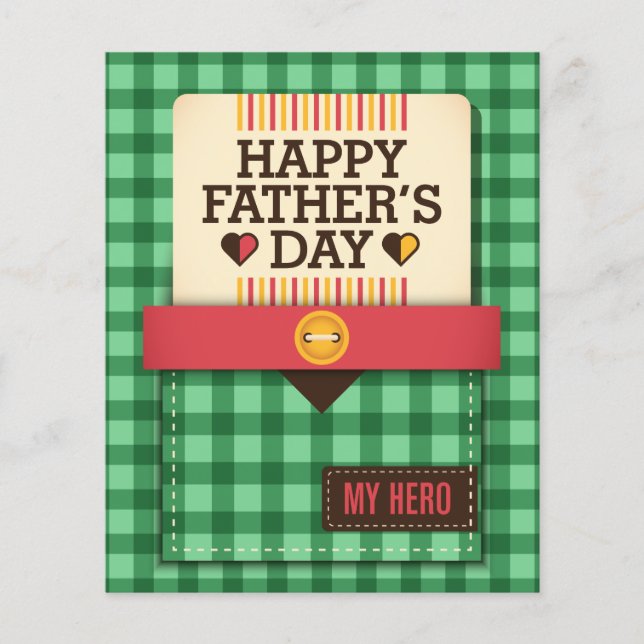 Der glückliche Vatertag Flyer (Vorne)