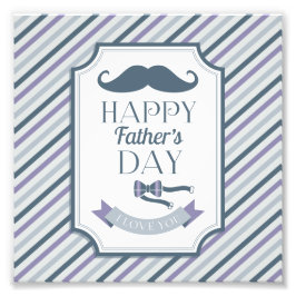 Der glückliche Vatertag Fotodruck