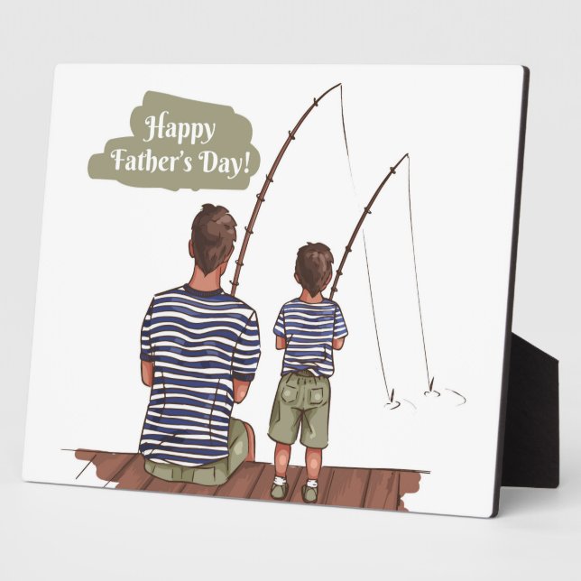 Der glückliche Vatertag Fotoplatte (Seite)