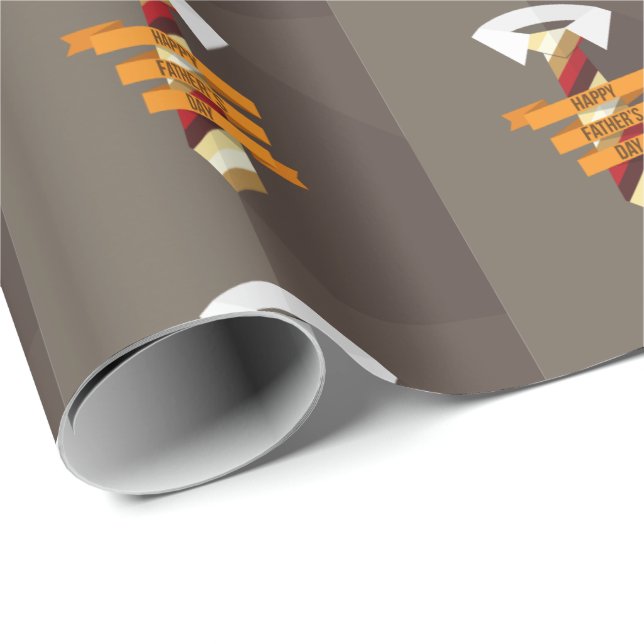 Der glückliche Vatertag Geschenkpapier (Rolleneckpunkt)